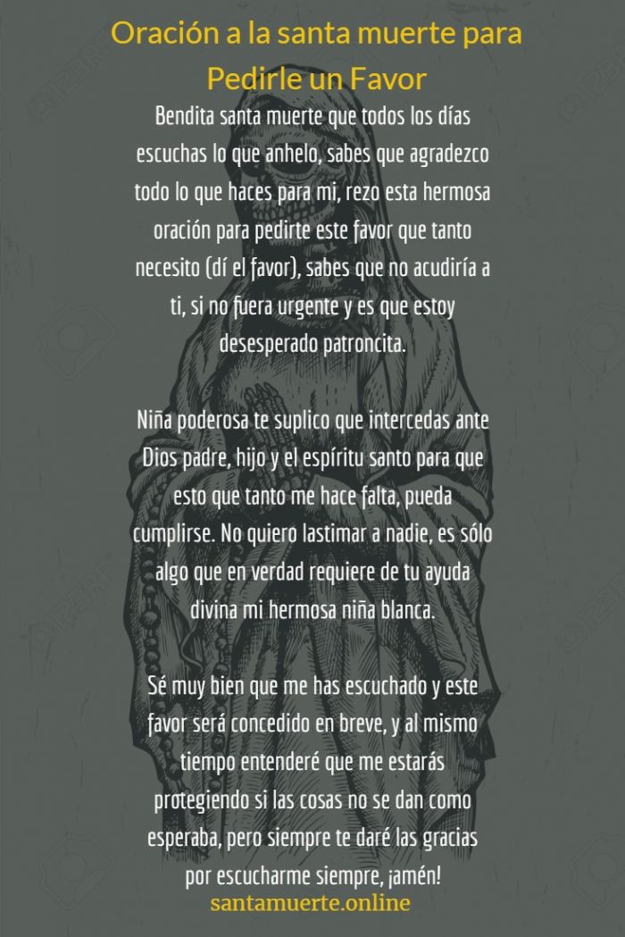 Oración a la Santa Muerte para Pedir un Favor | Te lo otorgará