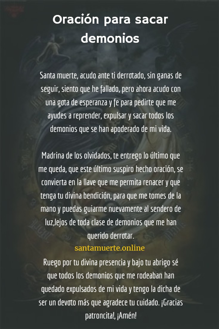 Oración para Sacar Demonios | Aleja Espíritus Negativos de tu vida