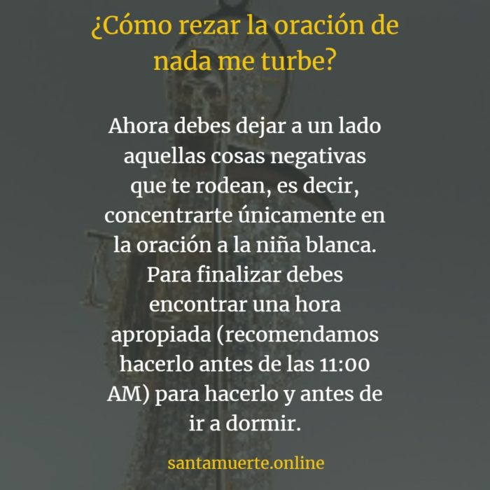 como rezar la oracion nada te turbe