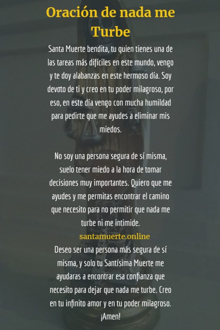oración nada me turbe