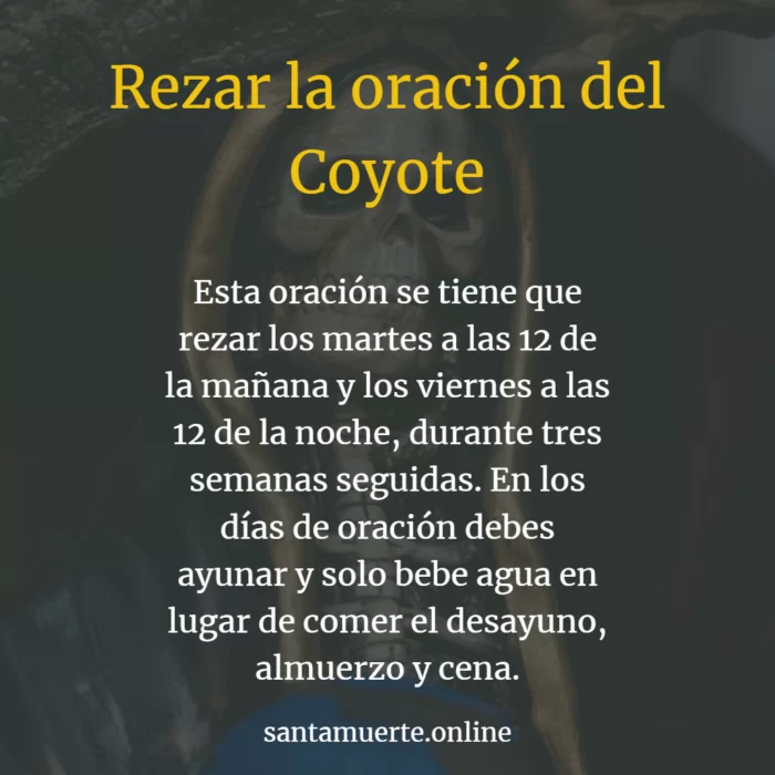 rezar la oración del coyote
